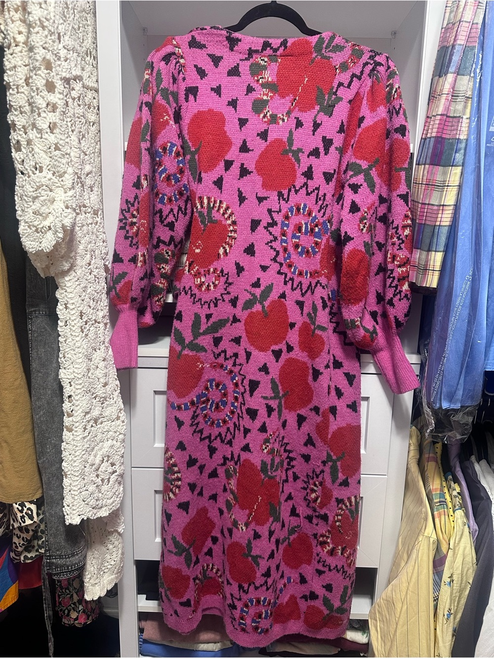 FARM Rio Snake Fruit Sweater Dress - Picture 3 of 9